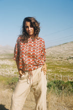 Load image into Gallery viewer, Drawstring Blouse: Deep Red
