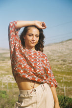 Load image into Gallery viewer, Drawstring Blouse: Deep Red
