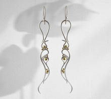 Load image into Gallery viewer, Sterling Silver and Brass Earring
