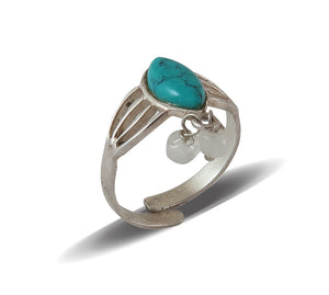 Sterling Silver Multi Stone Midi Ring