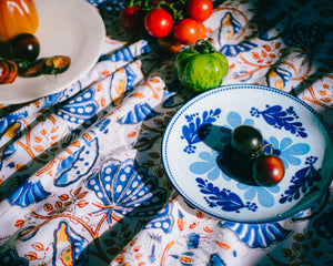 Block Print Table Cloth /  Bed Cover
