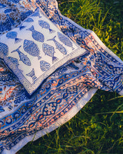 Load image into Gallery viewer, Block Print Table Cloth /  Bed Cover
