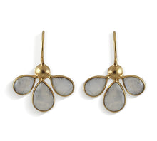 Load image into Gallery viewer, Gold Plated Moonstone Earrings
