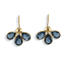 Load image into Gallery viewer, Gold Plated Iolite Earring

