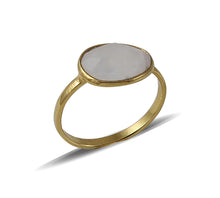 Load image into Gallery viewer, Gold Plated Moonstone Ring

