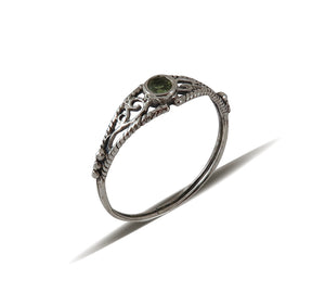 Sterling Silver Peridot Ring