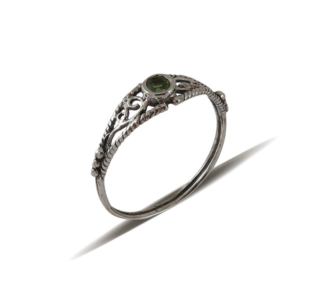 Sterling Silver Peridot Ring