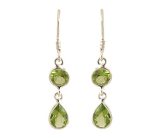Load image into Gallery viewer, Sterling Silver Peridot Earring
