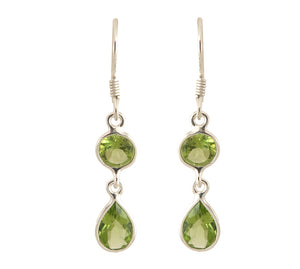 Sterling Silver Peridot Earring