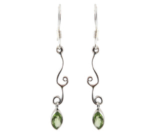 Sterling Silver Peridot Earrings