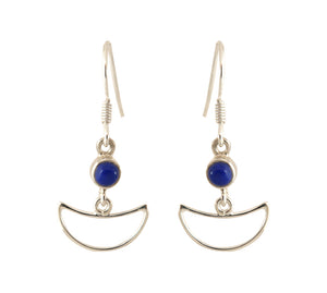 Sterling Silver Lapiz Lazuli Earrings