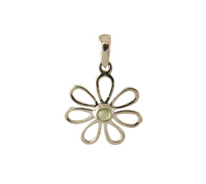 Sterling Silver Peridot Pendant