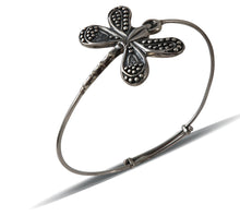 Load image into Gallery viewer, Sterling Silver Dragonfly Bangle
