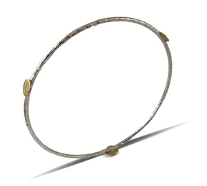 Sterling Silver and Brass Bangle