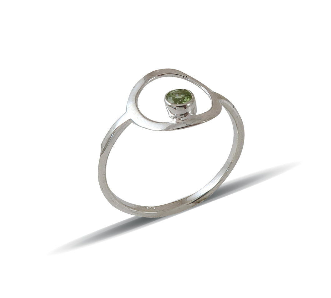 Sterling Silver Peridot Ring