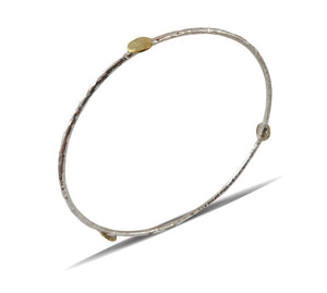 Sterling Silver and Brass Bangle