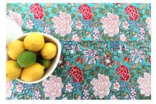 Load image into Gallery viewer, Block Print Table Cloth /  Bed Cover
