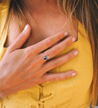Load image into Gallery viewer, Sterling Silver Lapiz Lazuli Ring
