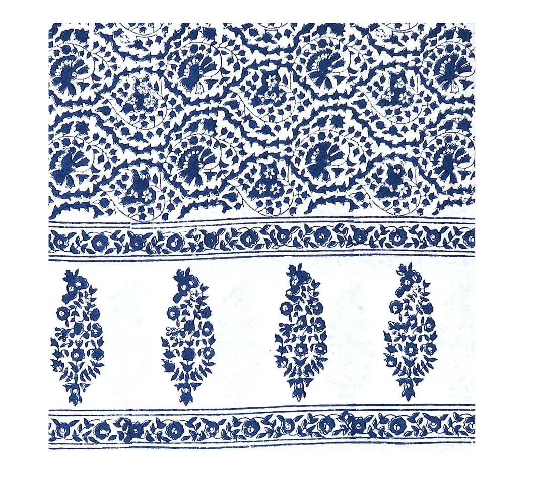Block Print Bed Cover
