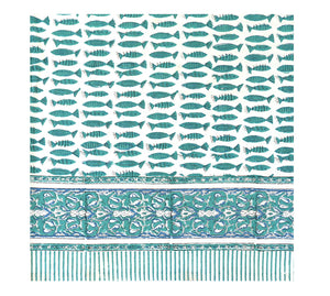 Block Print Table Cloth /  Bed Cover