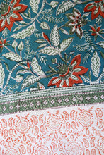 Load image into Gallery viewer, Block Print Table Cloth /  Bed Cover
