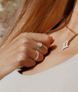 Sterling Silver Moonstone Ring