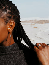 Load image into Gallery viewer, Sterling Silver Laboradite Earrings
