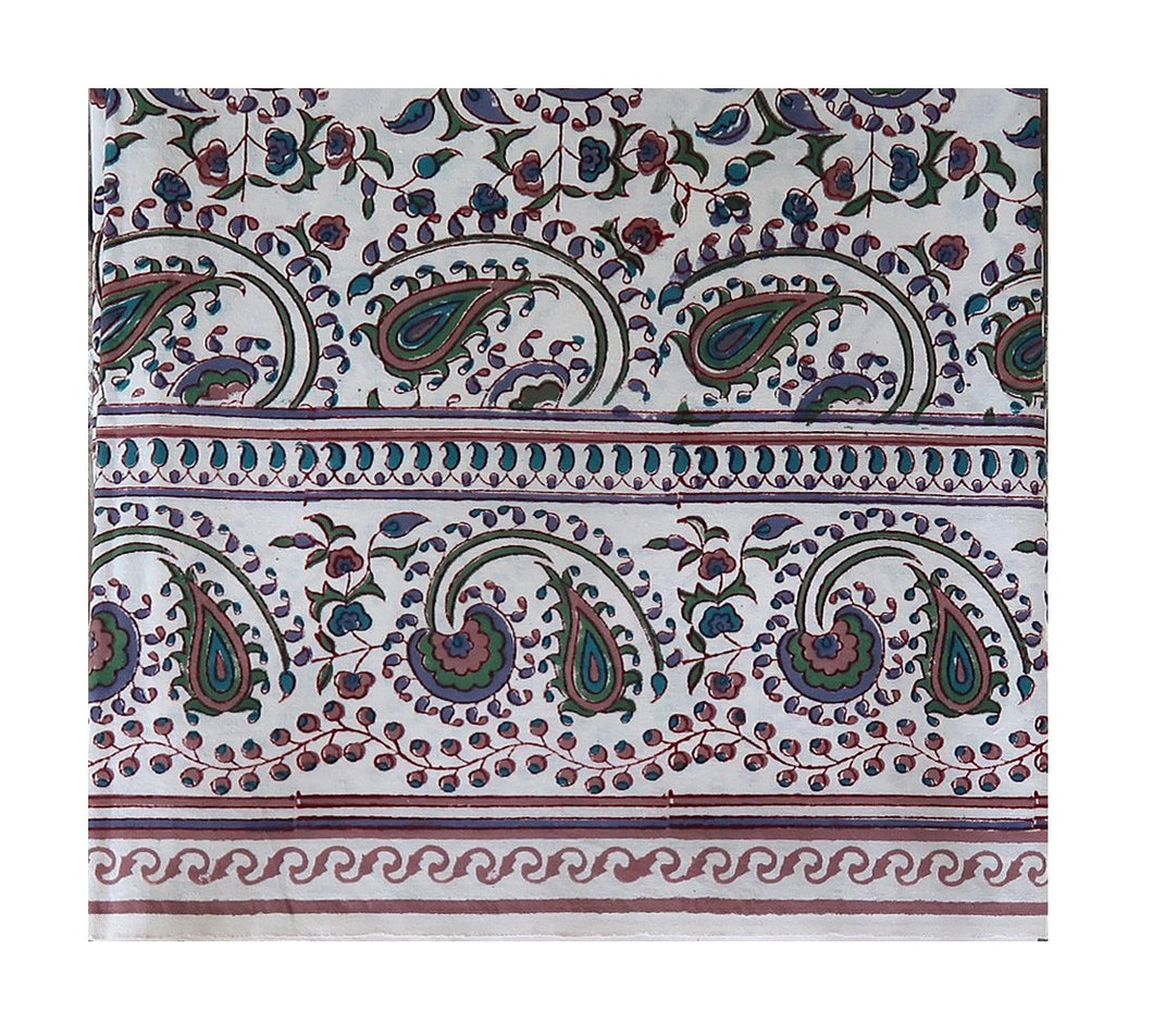 Block Print Table Cloth /  Bed Cover