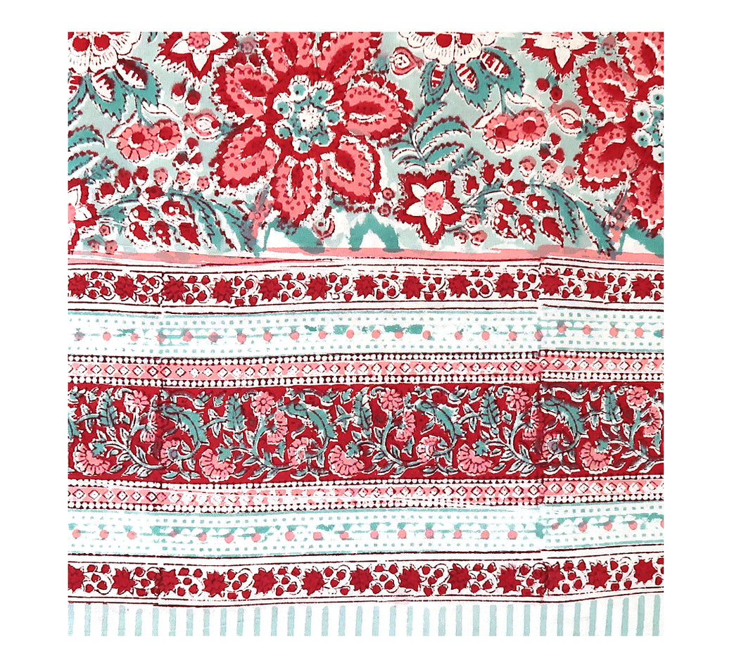 Block Print Bed Cover