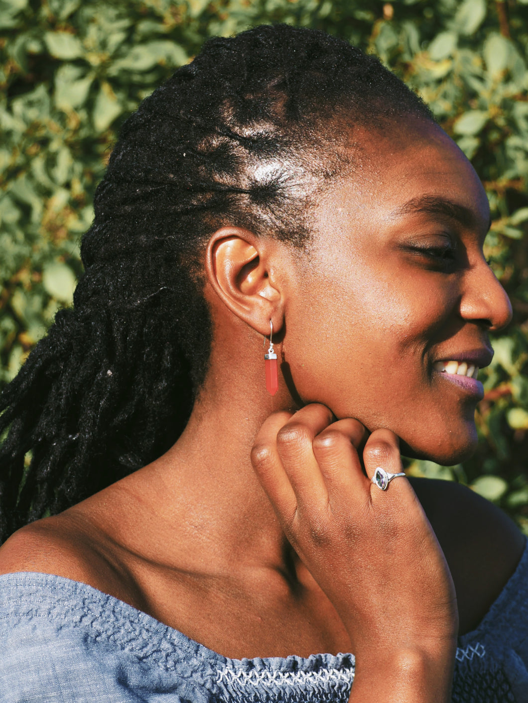 Sterling Silver Carnelian Earrings