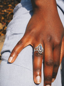 Sterling Silver Labradorite Ring