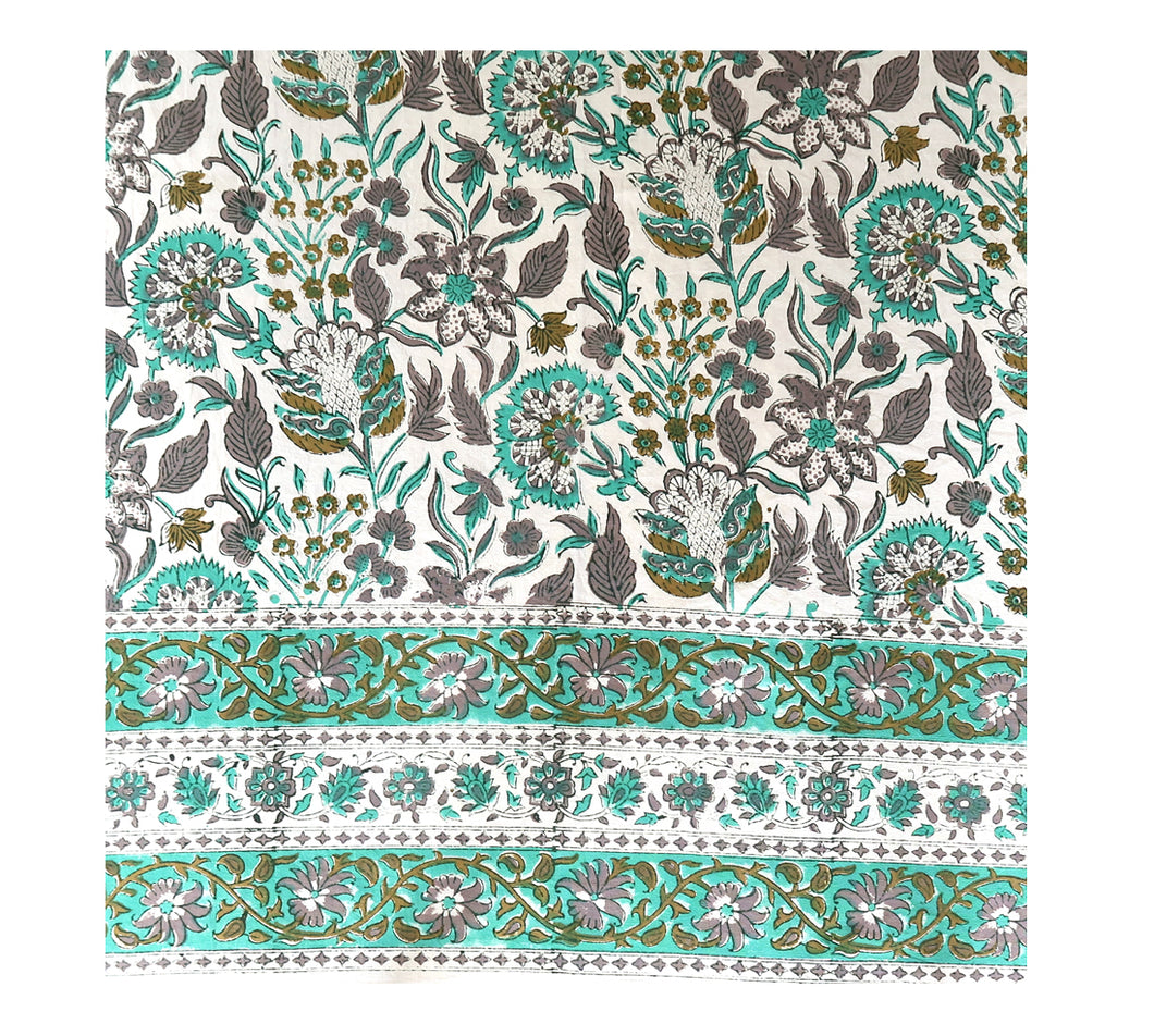 Block Print Table Cloth /  Bed Cover