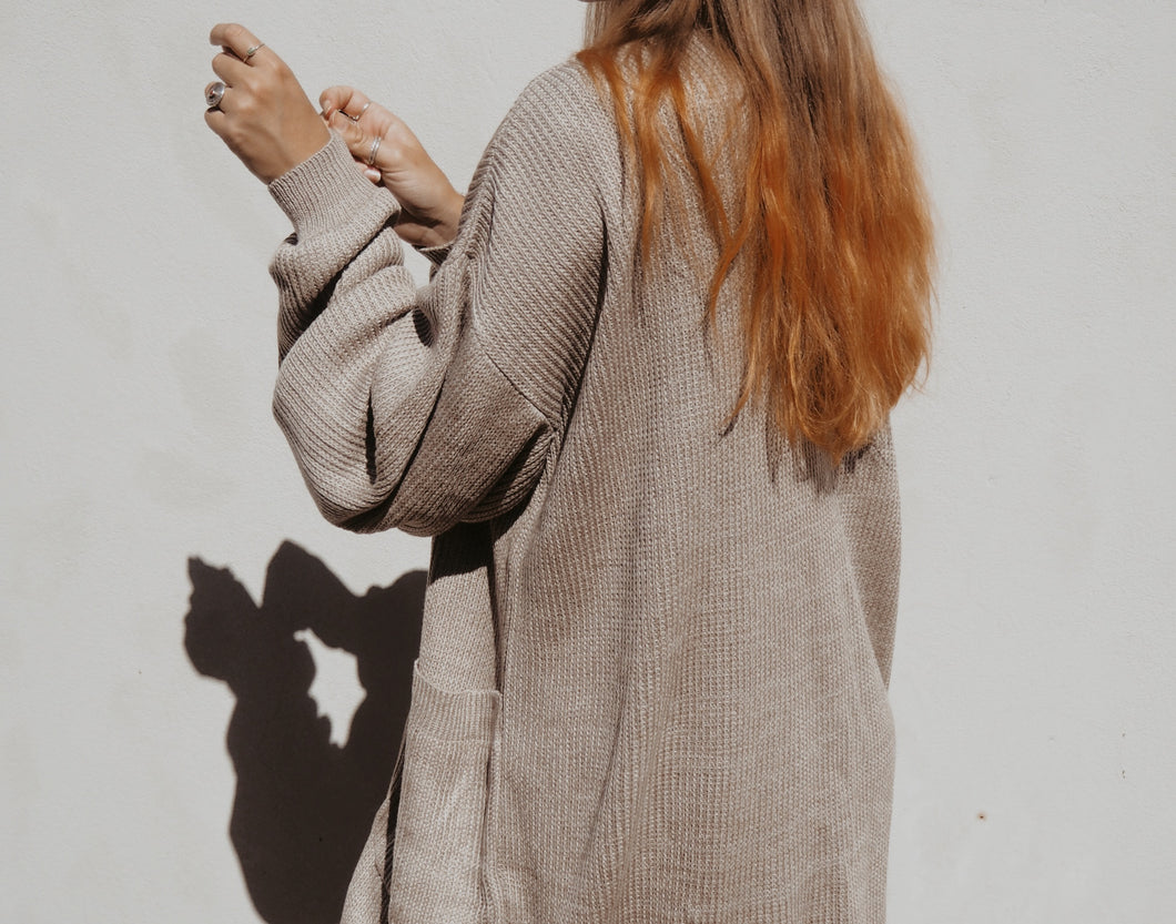 Cosy Cardigan: Stone