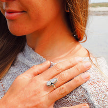 Load image into Gallery viewer, Sterling Silver Moonstone Ring
