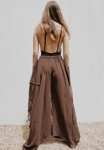 Statement Pants in Chocolate