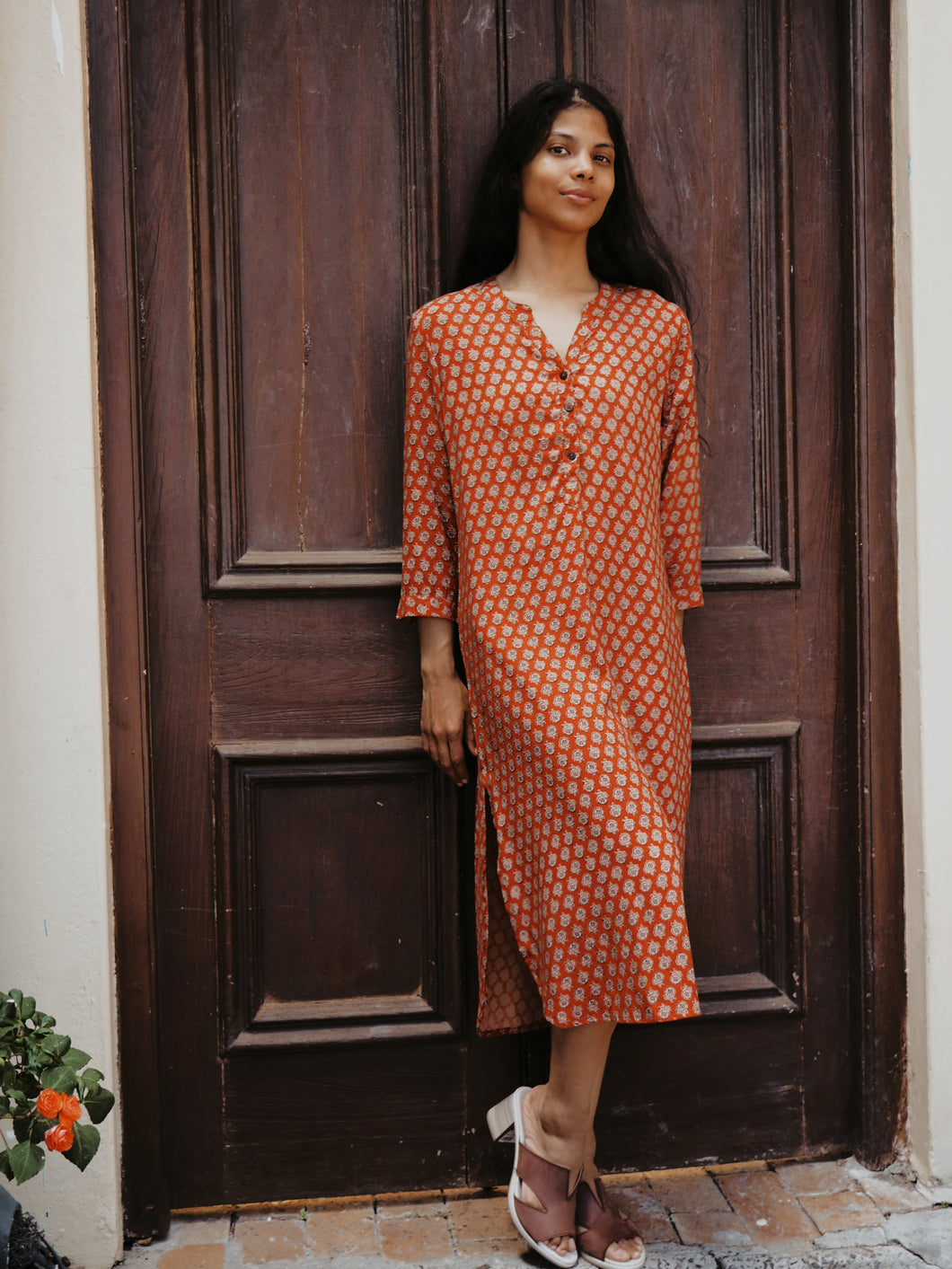 Kurta Long: Red