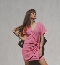 Load image into Gallery viewer, Knot Dress: Hot Pink
