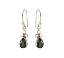 Load image into Gallery viewer, Sterling Silver Laboradite Earrings
