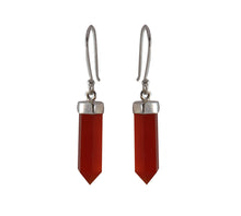 Load image into Gallery viewer, Sterling Silver Carnelian Earrings
