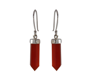 Sterling Silver Carnelian Earrings
