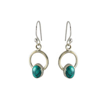 Load image into Gallery viewer, Sterling Silver Turquoise Earrings

