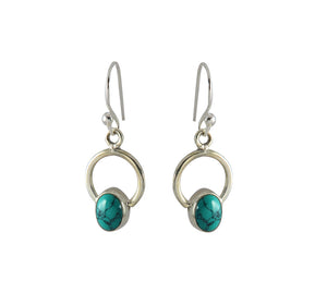 Sterling Silver Turquoise Earrings