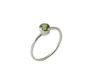 Sterling Silver Peridot Ring