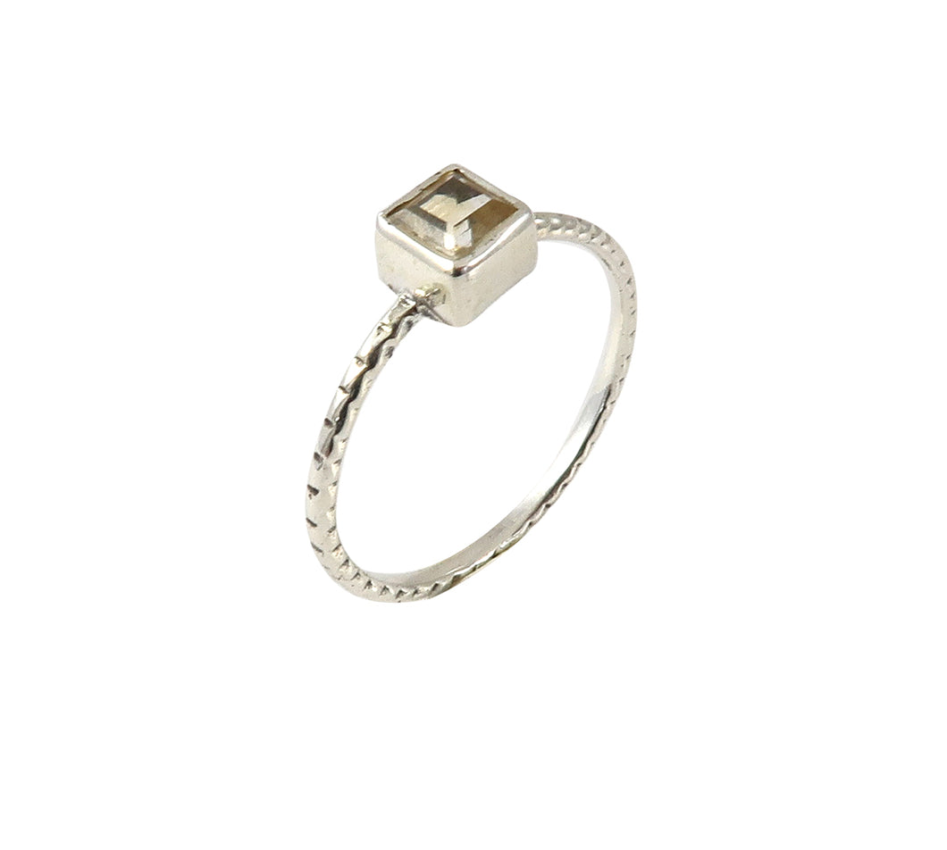 Sterling Silver Citrine Ring