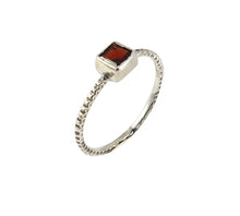 Load image into Gallery viewer, Sterling Silver Garnet Ring
