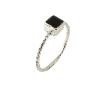 Load image into Gallery viewer, Sterling Silver Onyx Ring
