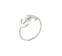 Load image into Gallery viewer, Sterling Silver Pearl Ring
