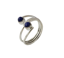 Load image into Gallery viewer, Sterling Silver Lapiz Lazuli Ring
