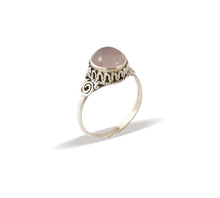 Load image into Gallery viewer, Sterling Silver Rose Quartz Ring
