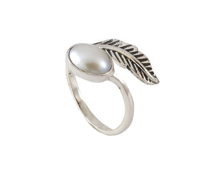 Sterling Silver Pearl Ring